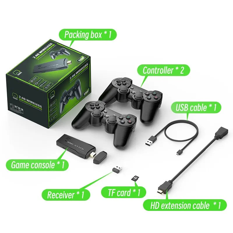 M8 64G Wireless Game Stick 20000+ Games